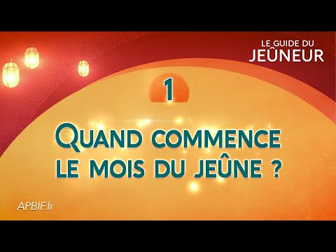 Le Guide du Jeûneur - Cours 1