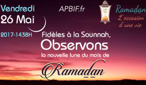 A l’approche de Ramadan…