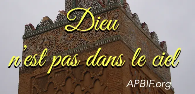Dieu n'est pas dans le ciel