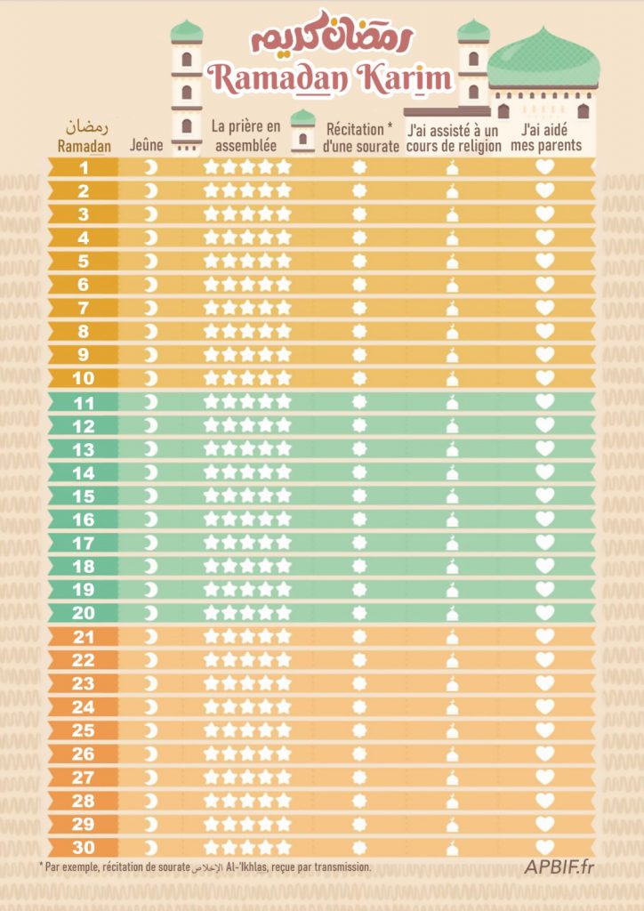 calendrier ramadan 2023