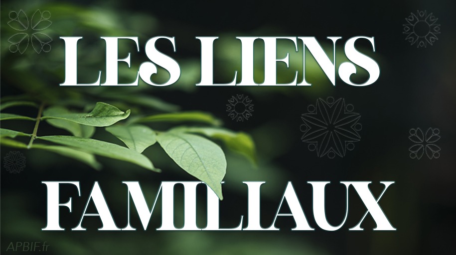 Les liens familiaux